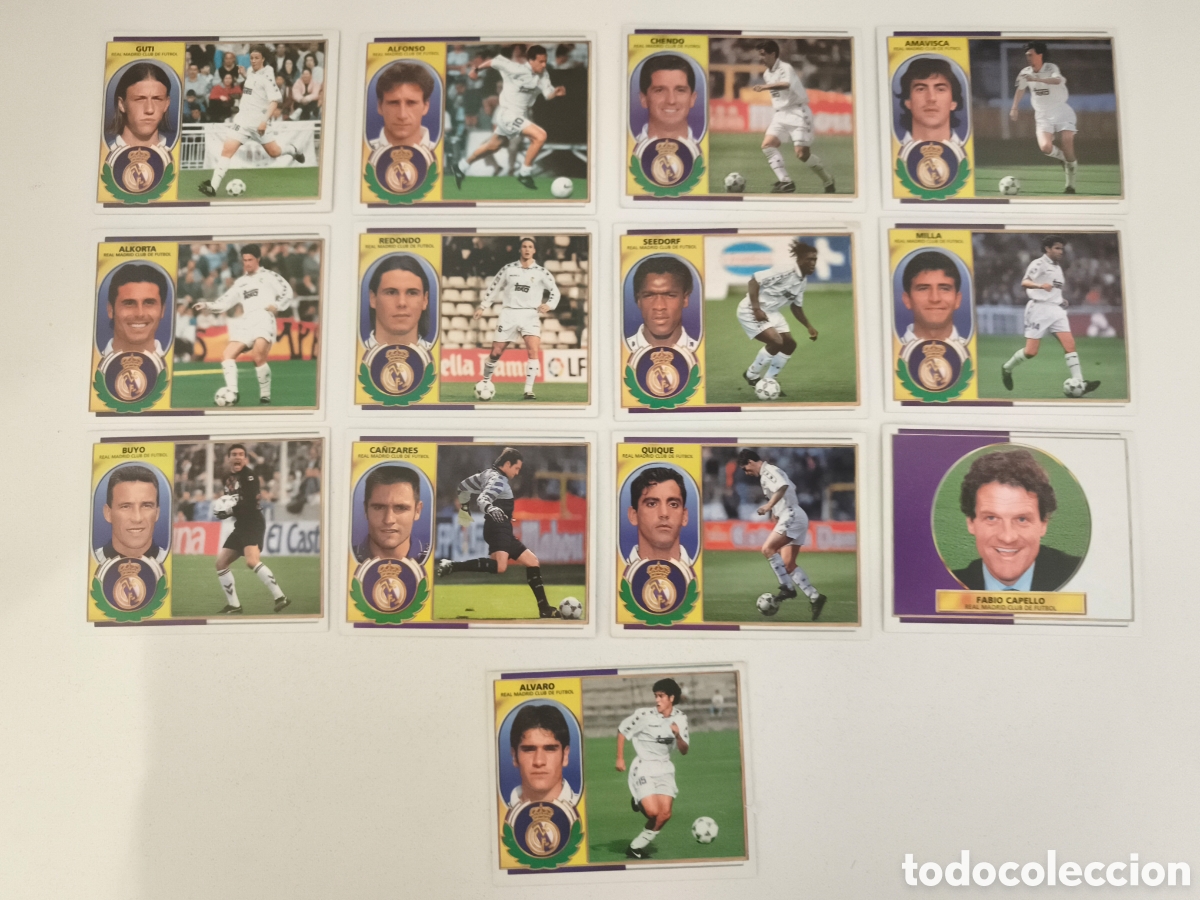 Cromos de f&uacute;tbol: Cromos Real Madrid 96 97 Ediciones Este