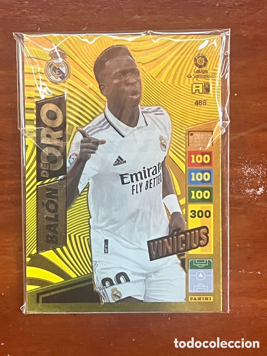 Figurine di Calcio: Cromo / Carta Adrenalyn XL 2022-2023 - Vinicius Jr. &rdquo;Bal&oacute;n de Oro&rdquo; (Edici&oacute;n Especial / Limitada)