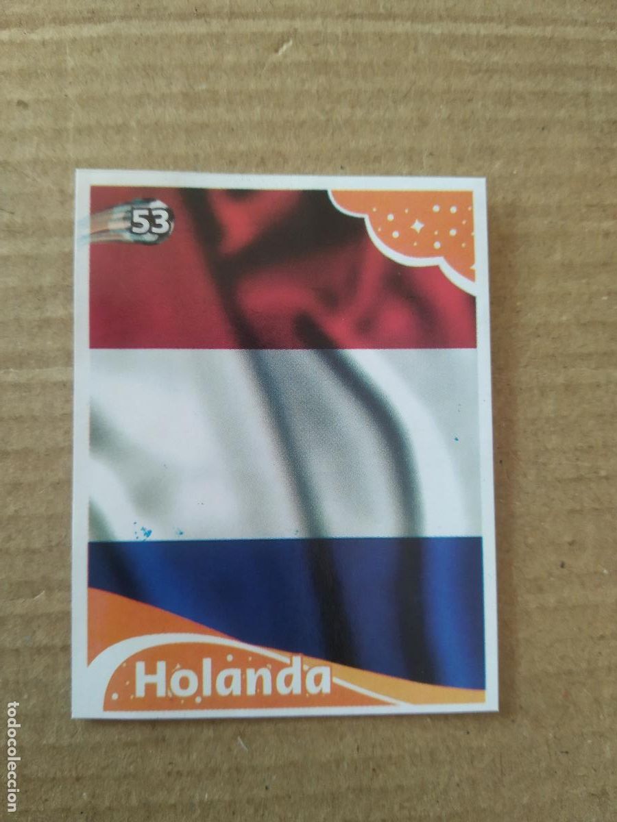 Cromos de f&uacute;tbol: 53 ESCUDO PAISES BAJOS HOLANDA CROMO FUTBOL MUNDIAL 2022 EDITADO EN BRASIL WORLD CUP COPA DEL MUNDO