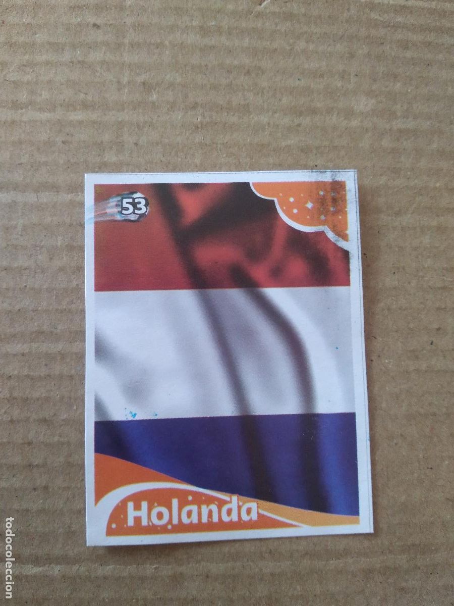 Cromos de f&uacute;tbol: 53 ESCUDO PAISES BAJOS HOLANDA CROMO FUTBOL MUNDIAL 2022 EDITADO EN BRASIL WORLD CUP COPA DEL MUNDO