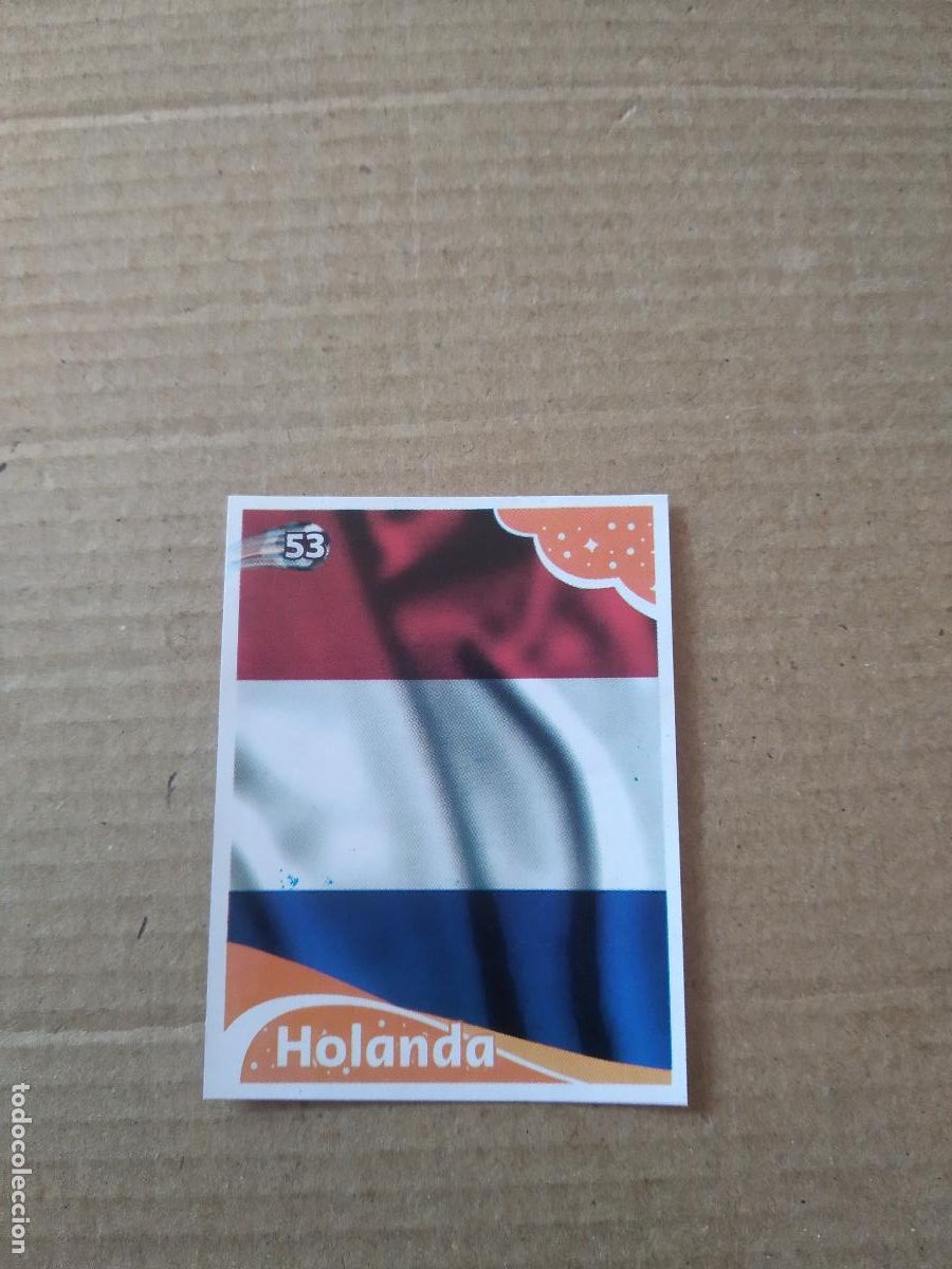 Cromos de f&uacute;tbol: 53 ESCUDO PAISES BAJOS HOLANDA CROMO FUTBOL MUNDIAL 2022 EDITADO EN BRASIL WORLD CUP COPA DEL MUNDO