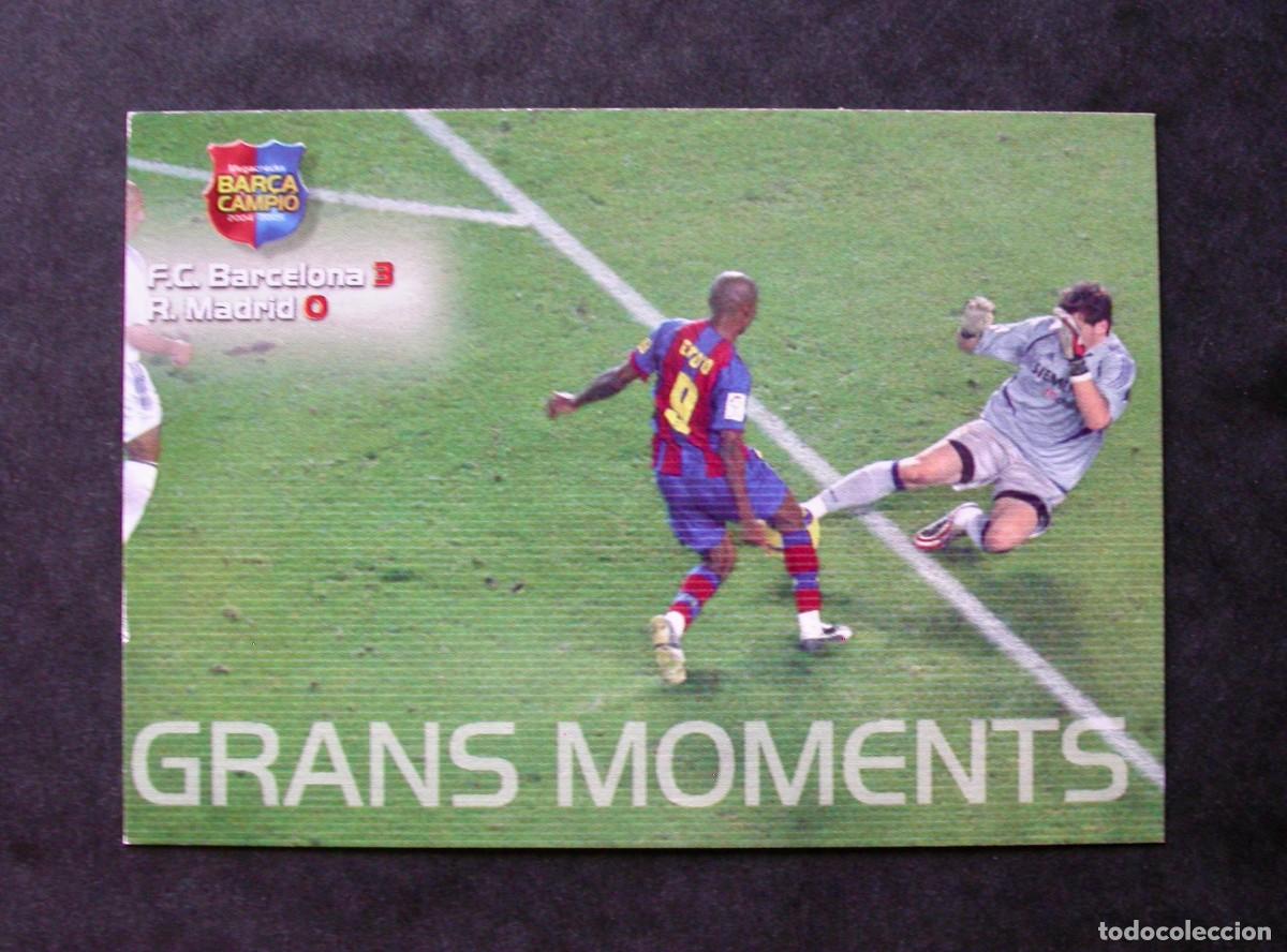 Cromos de Futebol: 111 GRANS MOMENTS / FC BARCELONA / MEGACRACKS BAR&Ccedil;A CAMPI&Oacute; 2004-2005 04-05 / PANINI