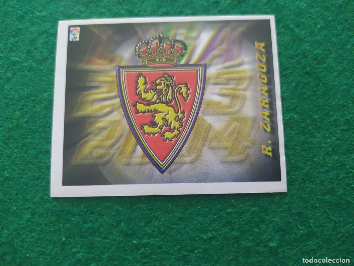 Figurine di Calcio: LIGA ESTE 2003 2004 03 04 NUEVO SIN PEGAR - REAL ZARAGOZA ESCUDO