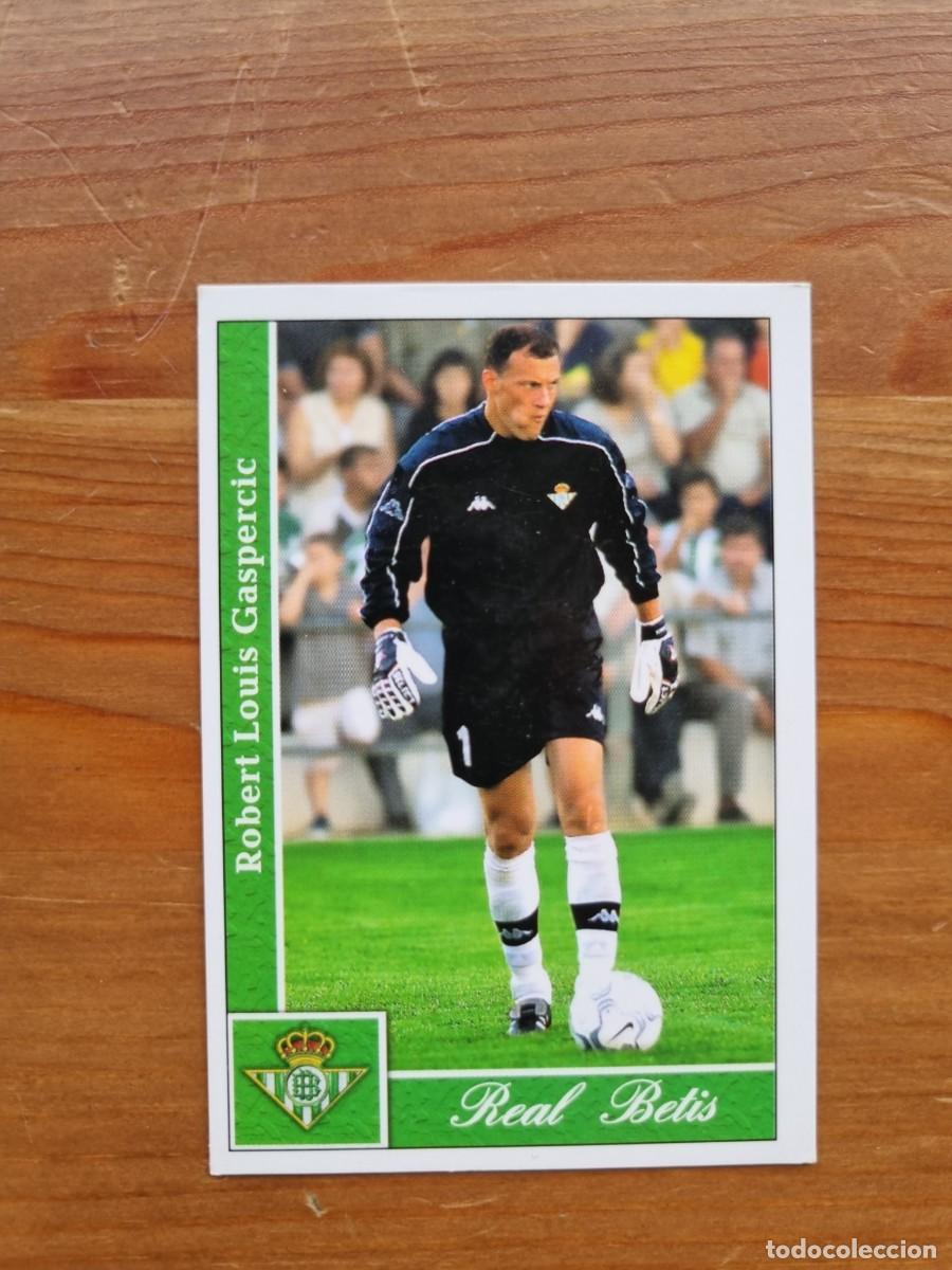 Cromos de Futebol: 382 GASPERCIC (Real Betis). Las Fichas de la Liga 2001 2002 01 02 (Mundicromo)