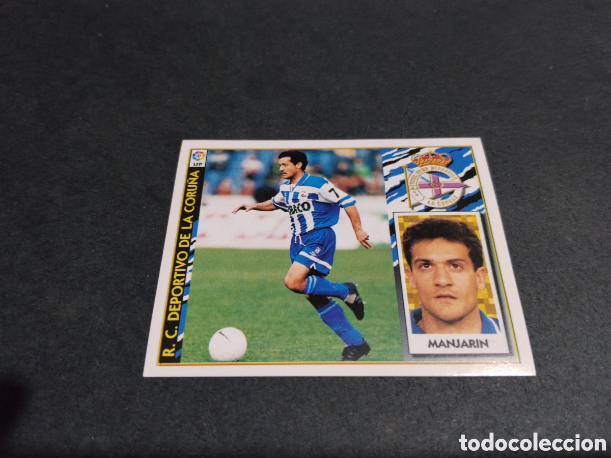 Cromos de f&uacute;tbol: Cromo futbol Manjarin, deportivo de la Coru&ntilde;a