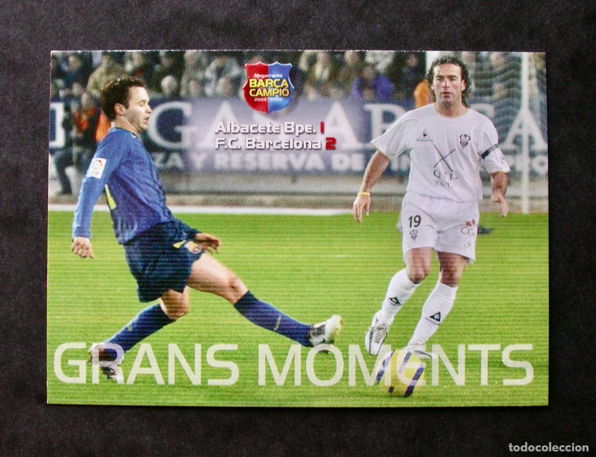 Cartes &agrave; collectionner de Football: 112 GRANS MOMENTS / FC BARCELONA / MEGACRACKS BAR&Ccedil;A CAMPI&Oacute; 2004-2005 04-05 / PANINI