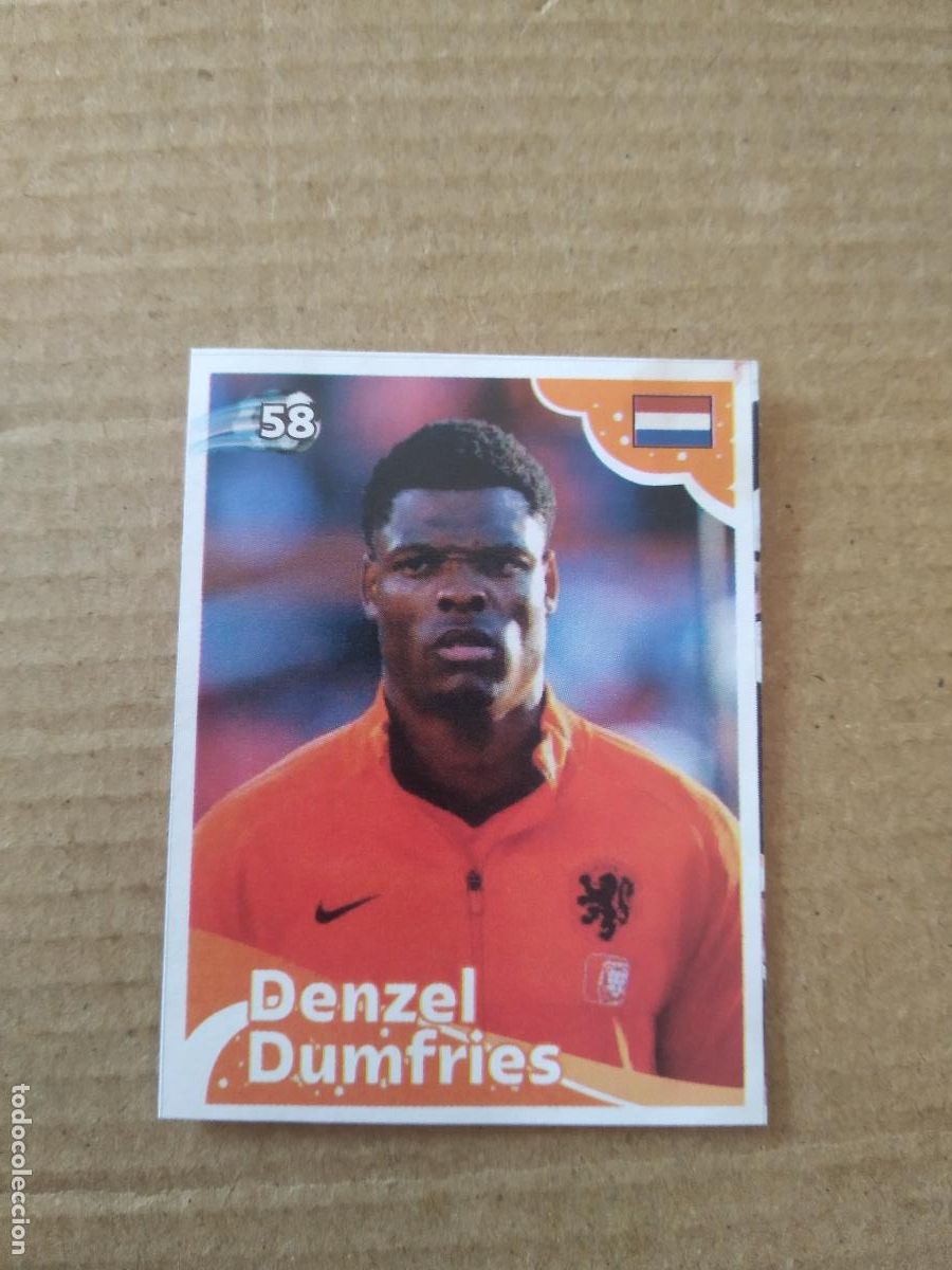 Football Stickers: 58 DENZEL DUMFRIES HOLANDA CROMO FUTBOL MUNDIAL 2022 EDITADO EN BRASIL WORLD CUP COPA DEL MUNDO