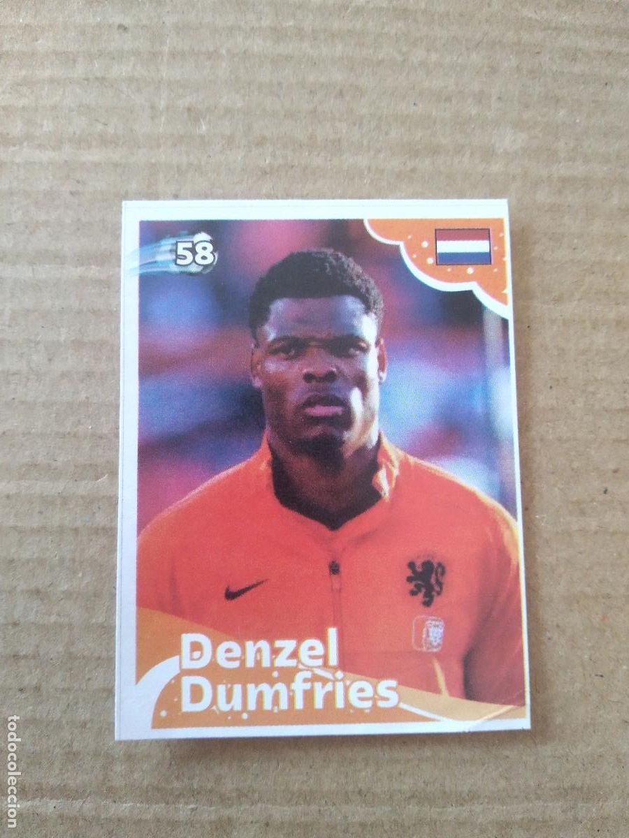 Football Stickers: 58 DENZEL DUMFRIES HOLANDA CROMO FUTBOL MUNDIAL 2022 EDITADO EN BRASIL WORLD CUP COPA DEL MUNDO