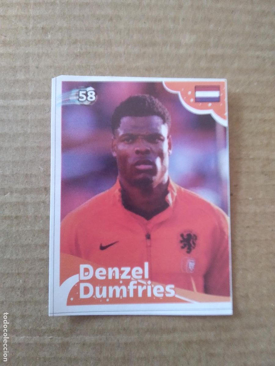 Football Stickers: 58 DENZEL DUMFRIES HOLANDA CROMO FUTBOL MUNDIAL 2022 EDITADO EN BRASIL WORLD CUP COPA DEL MUNDO