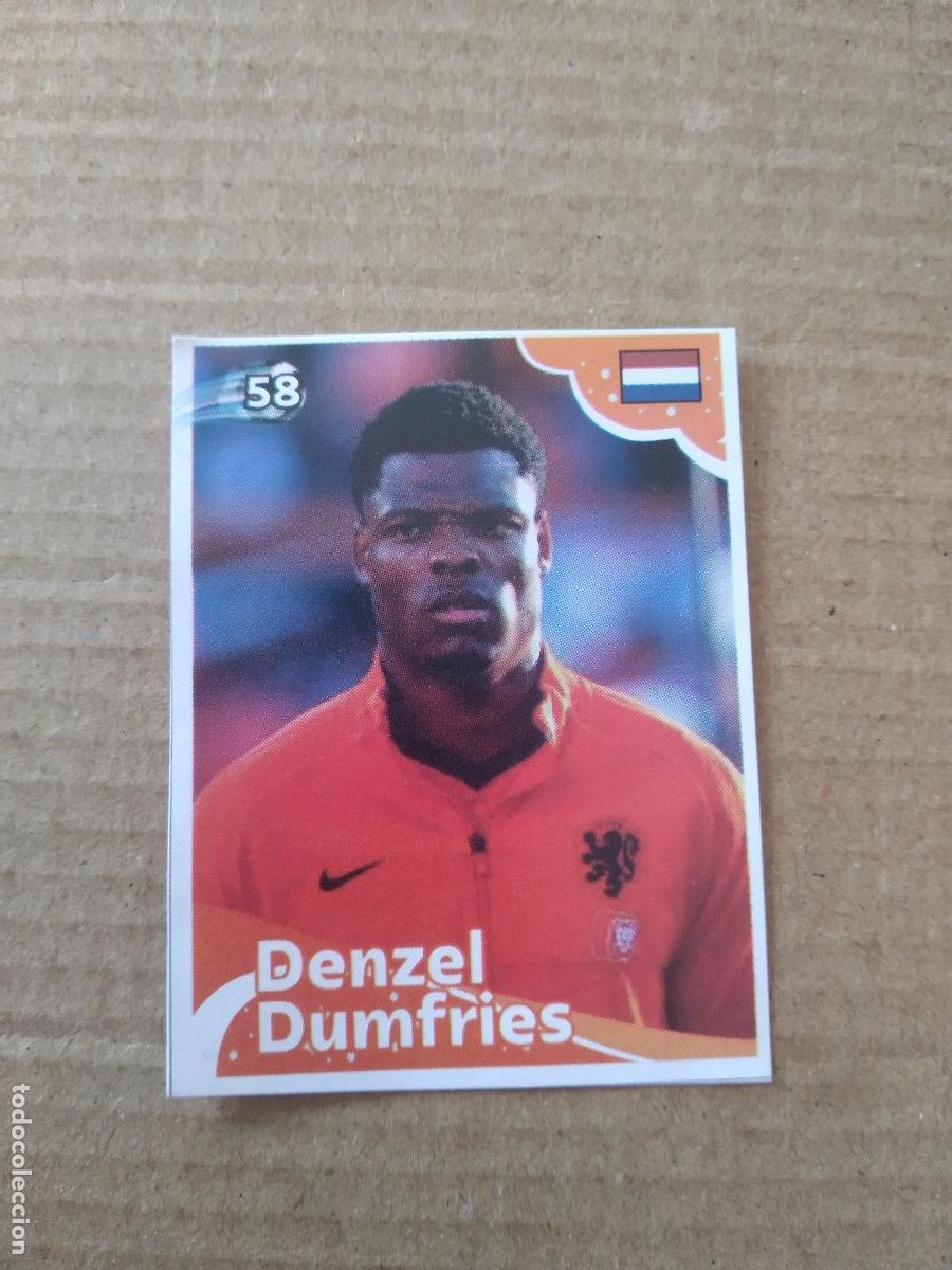 Football Stickers: 58 DENZEL DUMFRIES HOLANDA CROMO FUTBOL MUNDIAL 2022 EDITADO EN BRASIL WORLD CUP COPA DEL MUNDO