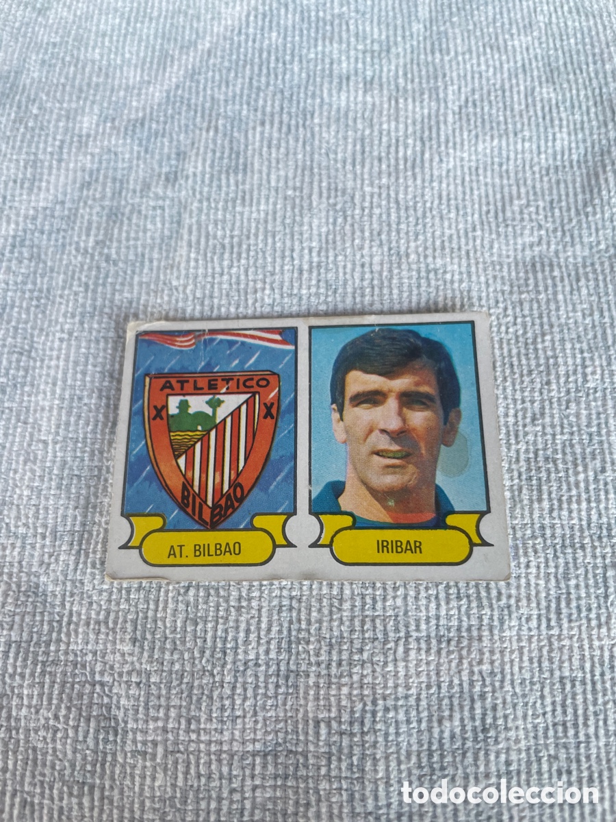 Cromos de f&uacute;tbol: FUTBOL 1978-78 cromo 1 ESCUDO AT. BILBAO- IRIBAR despegado