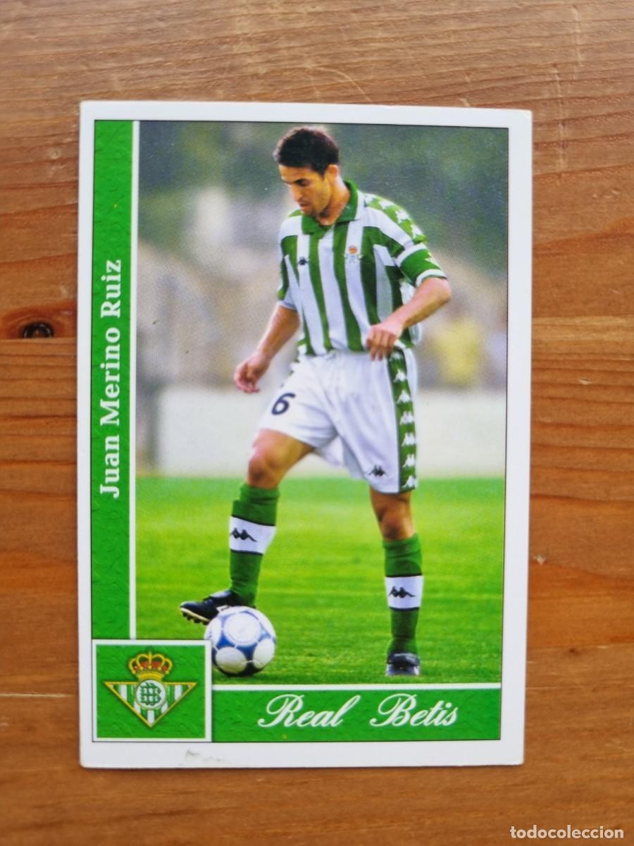 Cromos de f&uacute;tbol: 395 MERINO (Real Betis). Las Fichas de la Liga 2001 2002 01 02 (Mundicromo)
