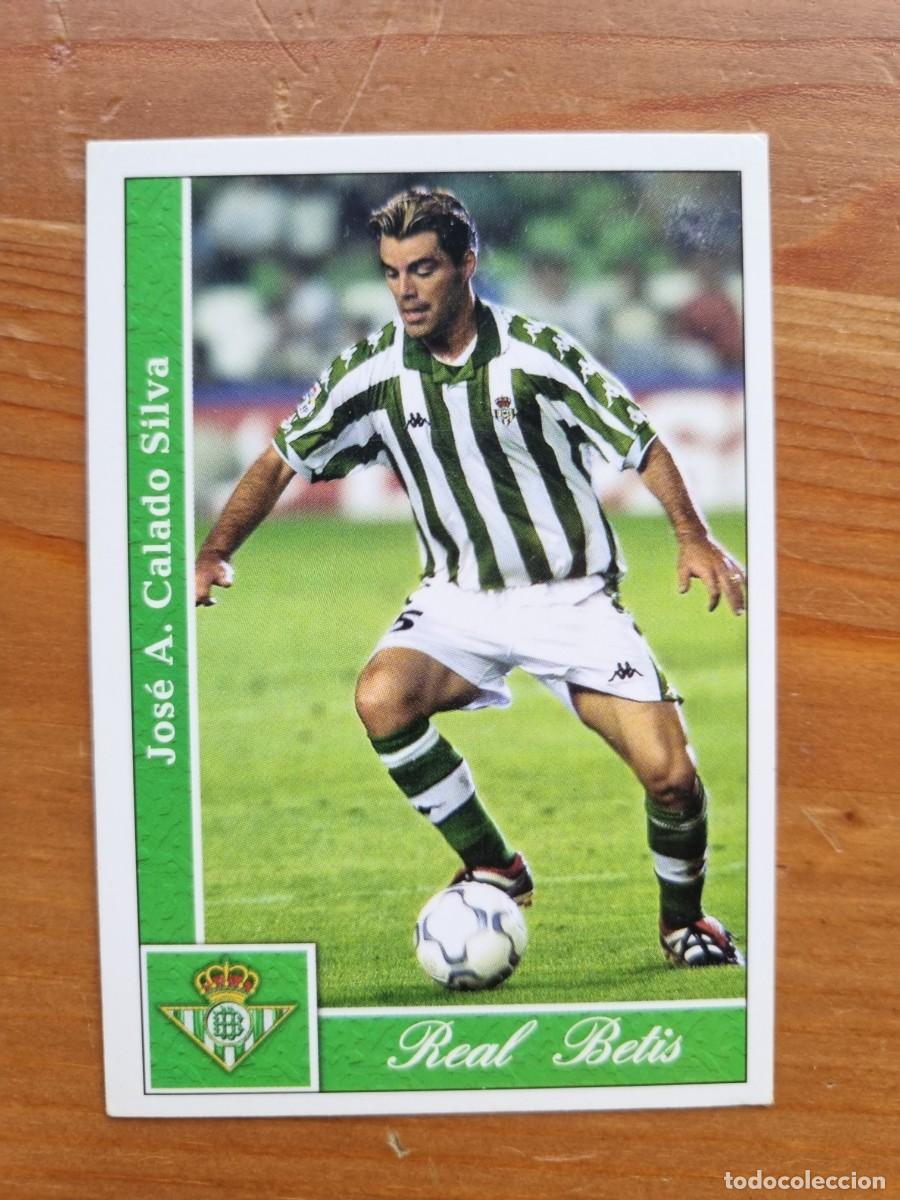 Cromos de f&uacute;tbol: 398 CALADO (Real Betis). Las Fichas de la Liga 2001 2002 01 02 (Mundicromo)