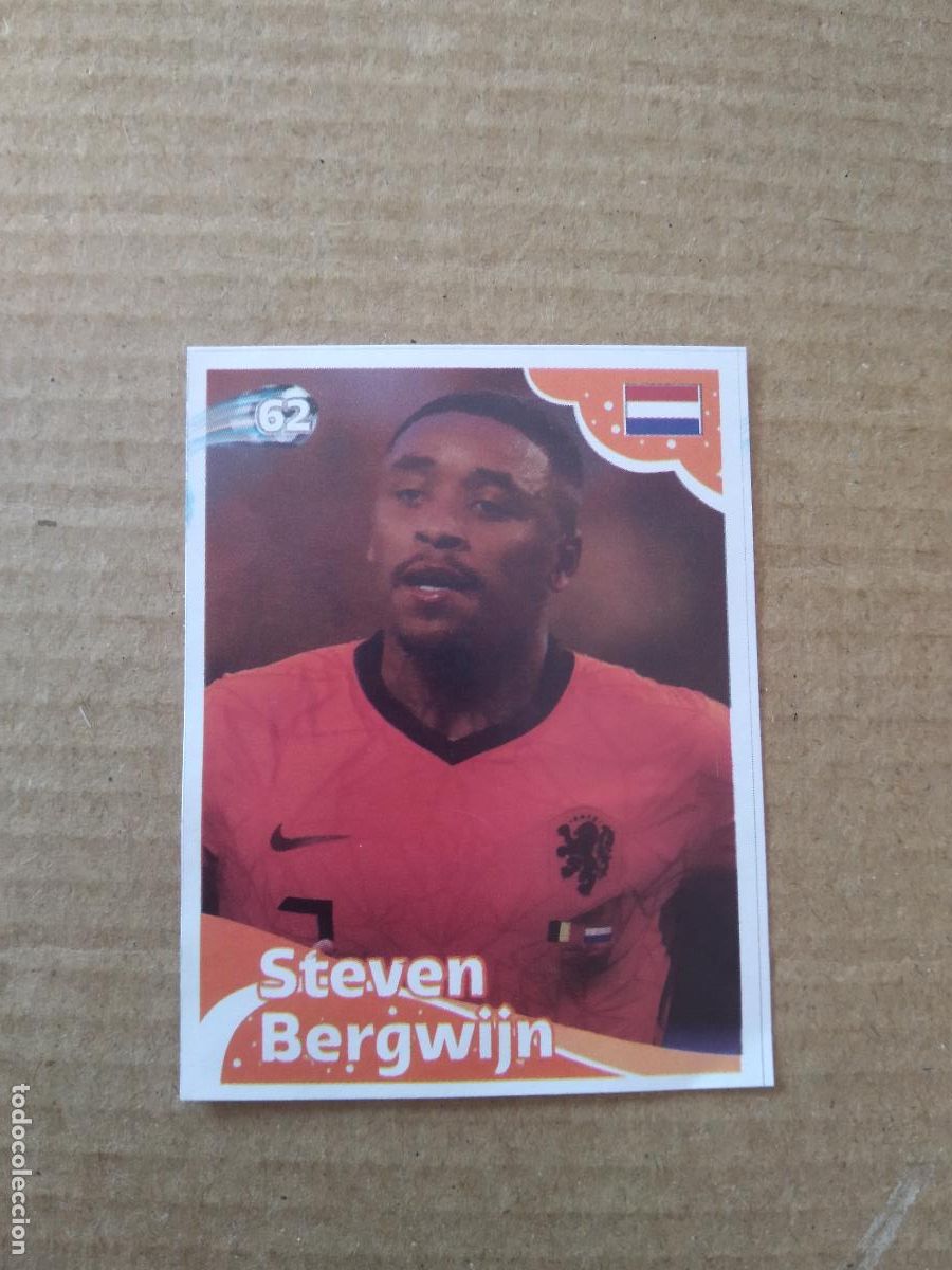 Cromos de f&uacute;tbol: 62 STEVEN BERGWIJN HOLANDA CROMO FUTBOL MUNDIAL 2022 EDITADO EN BRASIL WORLD CUP COPA DEL MUNDO