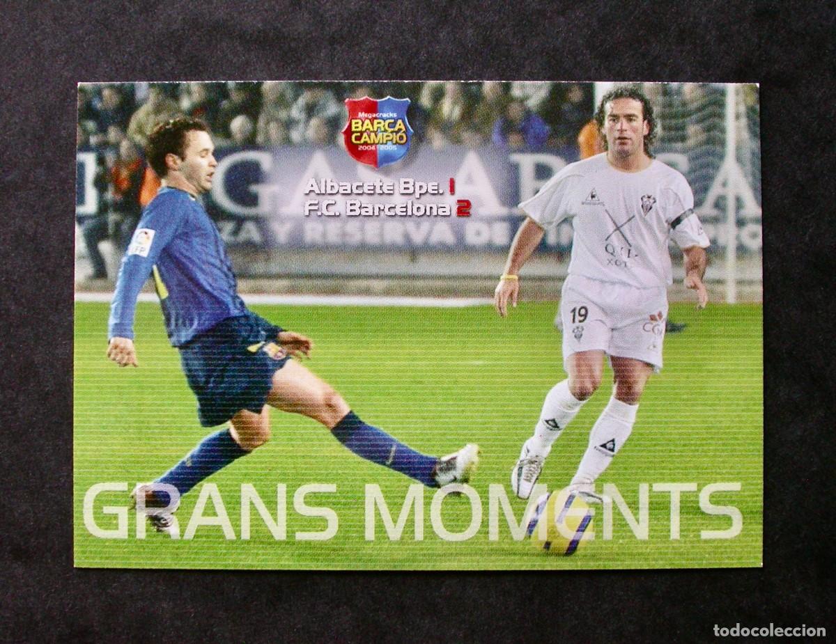 Cromos de f&uacute;tbol: 112 GRANS MOMENTS / FC BARCELONA / MEGACRACKS BAR&Ccedil;A CAMPI&Oacute; 2004-2005 04-05 / PANINI