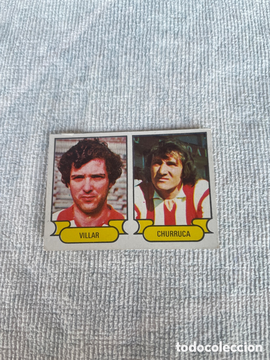 Cromos de f&uacute;tbol: FUTBOL 1978-79 cromo 4 VILLAR-CHURRUCA Despegado