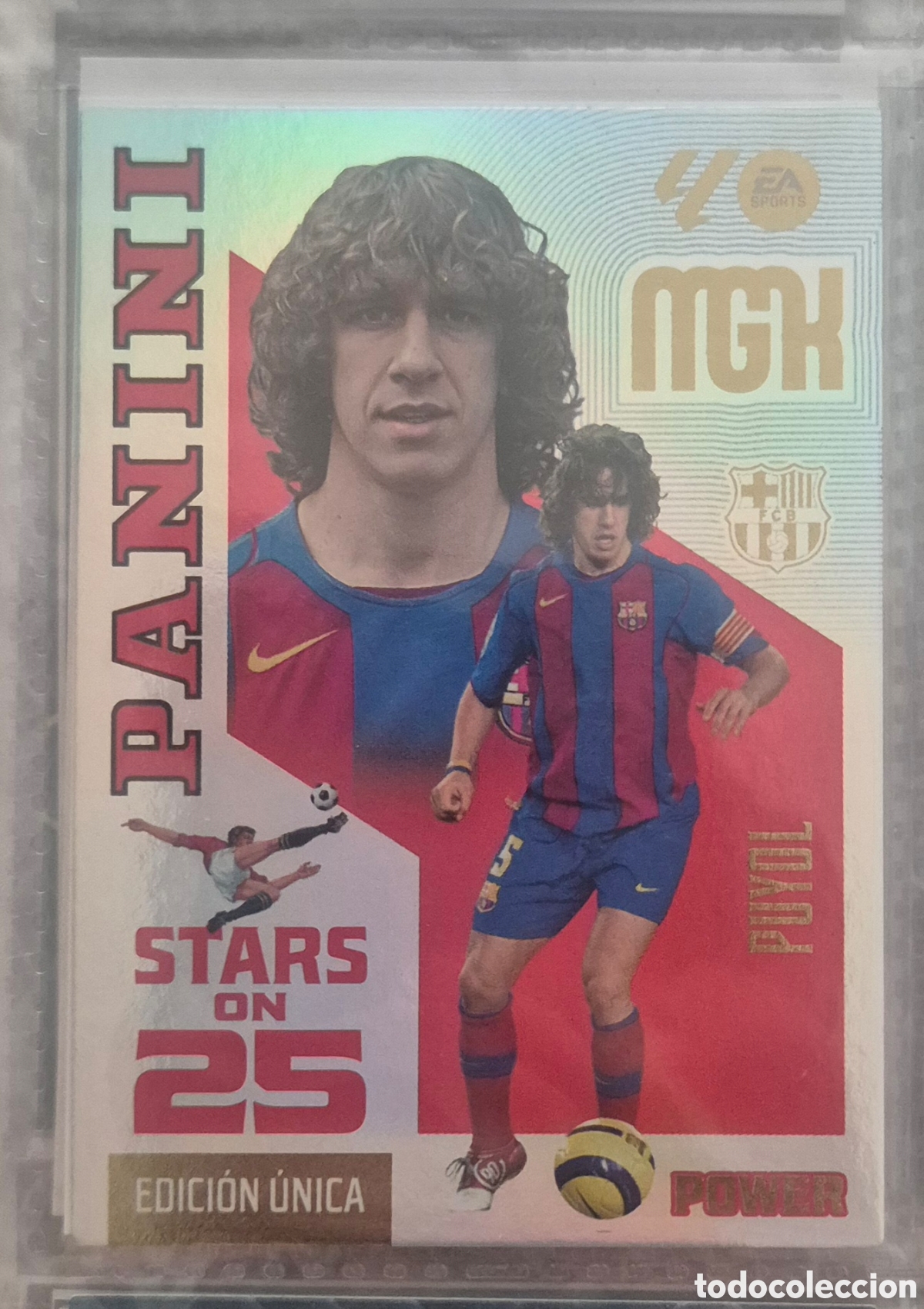 Cromos de f&uacute;tbol: Puyol barcelona edicion unica stars on 25 megacracks 26 27