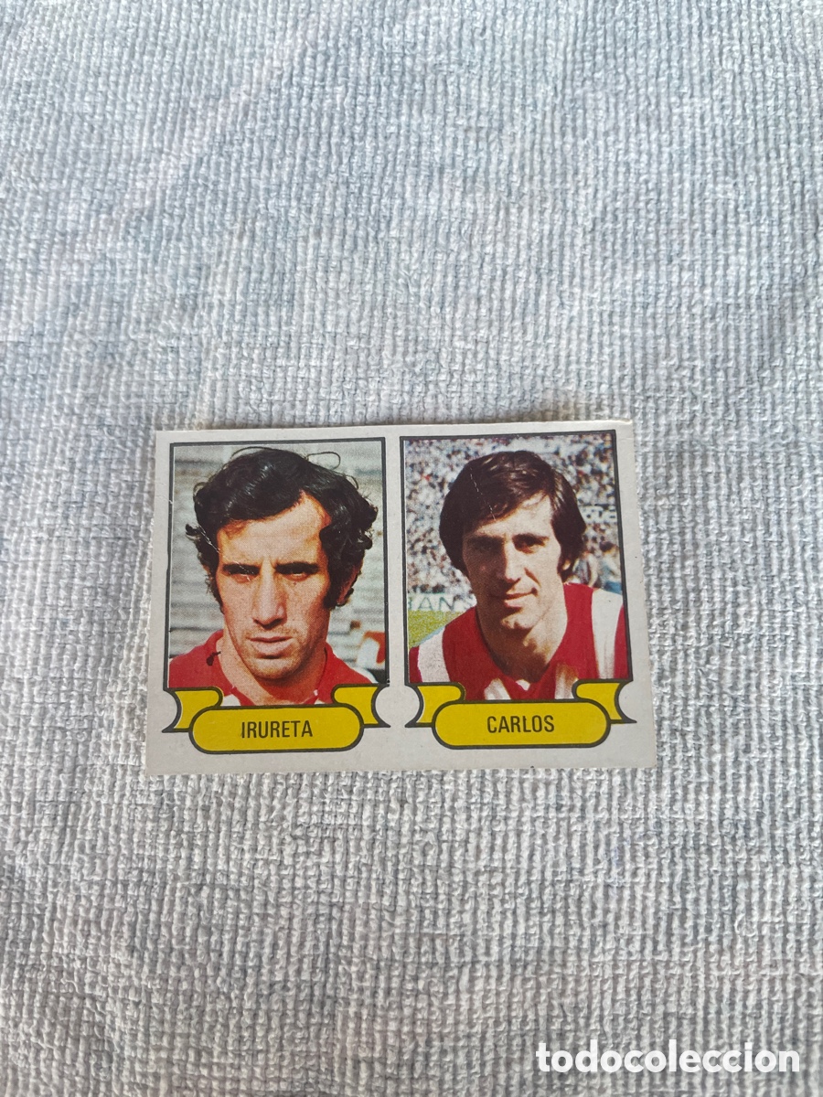 Cromos de f&uacute;tbol: FUTBOL 1978-79 cromo 5 IRURETA-CARLOS Despegado