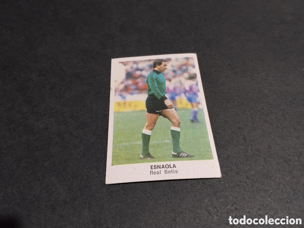 Cromos de f&uacute;tbol: Cromo futbol 84 Esnaola, Real Betis