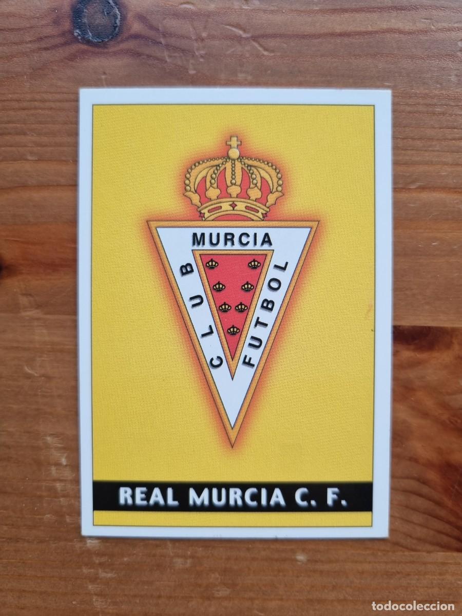 Cromos de f&uacute;tbol: 435 ESCUDO / PLANTILLA (Real Murcia CF). Las Fichas de la Liga 2001 2002 01 02 (Mundicromo)