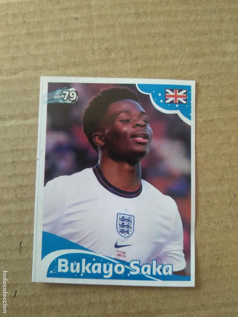Cromos de f&uacute;tbol: 79 BUKAYO SAKA INGLATERRA CROMO FUTBOL MUNDIAL 2022 EDITADO EN BRASIL WORLD CUP COPA DEL MUNDO
