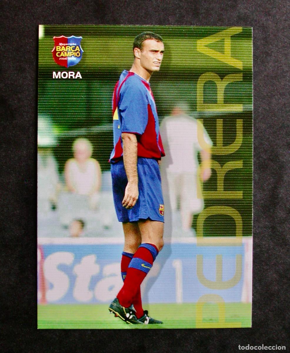 Cromos de f&uacute;tbol: 119 MORA / FC BARCELONA / MEGACRACKS BAR&Ccedil;A CAMPI&Oacute; 2004-2005 04-05 / PANINI