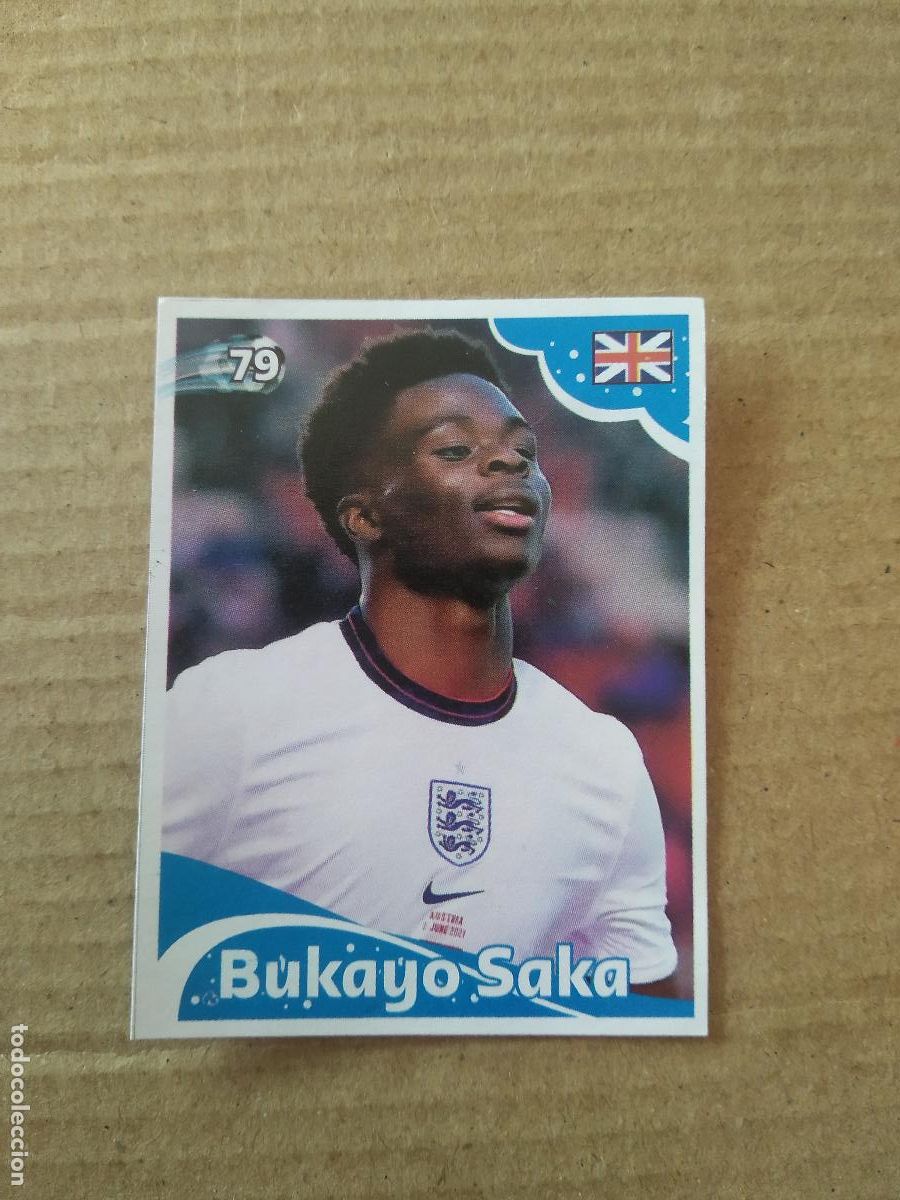 Cromos de f&uacute;tbol: 79 BUKAYO SAKA INGLATERRA CROMO FUTBOL MUNDIAL 2022 EDITADO EN BRASIL WORLD CUP COPA DEL MUNDO
