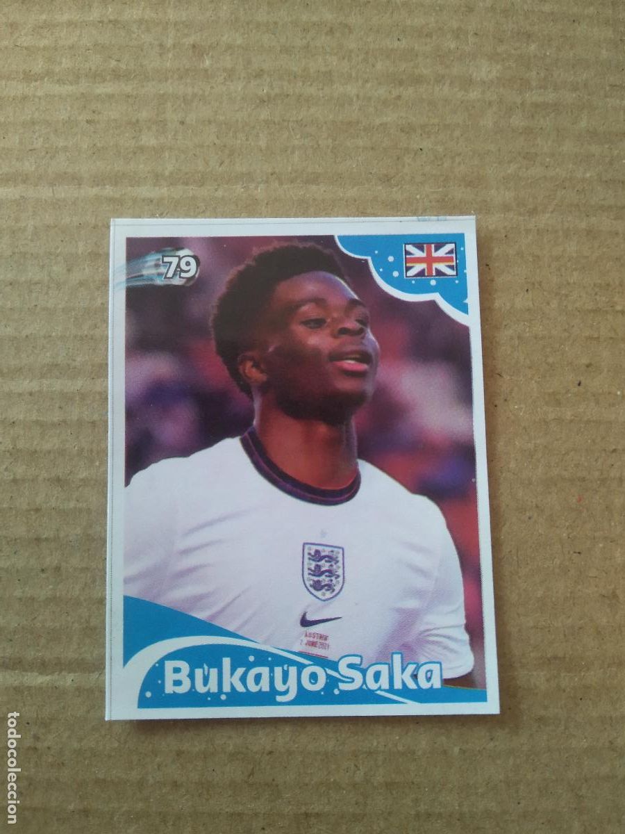 Cromos de f&uacute;tbol: 79 BUKAYO SAKA INGLATERRA CROMO FUTBOL MUNDIAL 2022 EDITADO EN BRASIL WORLD CUP COPA DEL MUNDO