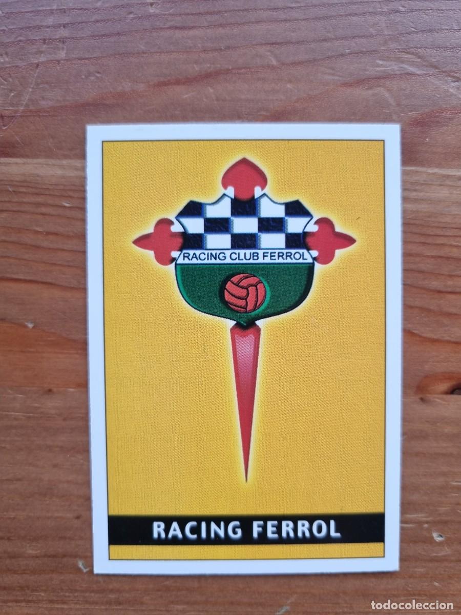 Cromos de f&uacute;tbol: 438 ESCUDO / PLANTILLA (Racing Ferrol). Las Fichas de la Liga 2001 2002 01 02 (Mundicromo)