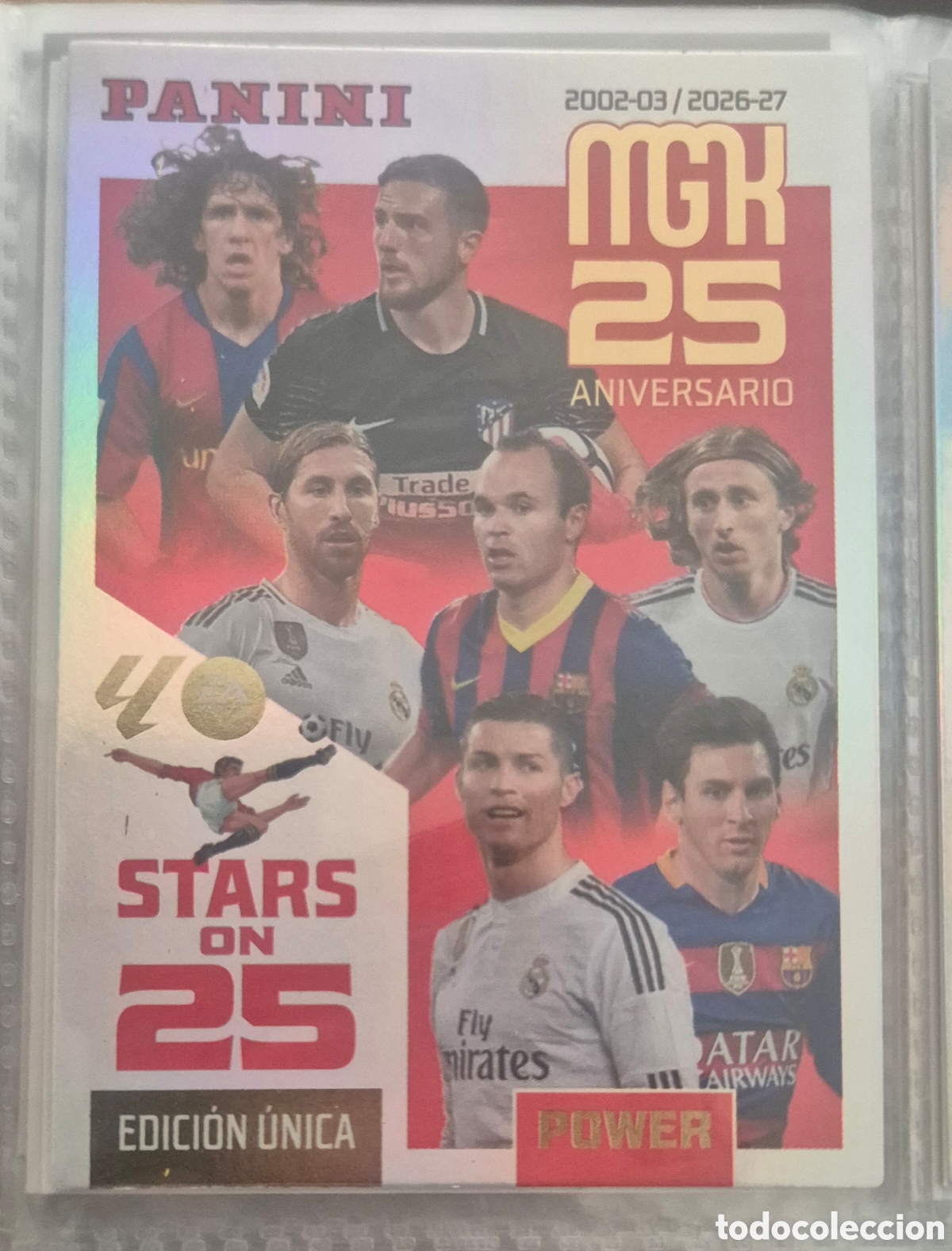 Cromos de f&uacute;tbol: Megacracks 25 aniversario stars on 25 megacracks 26 27