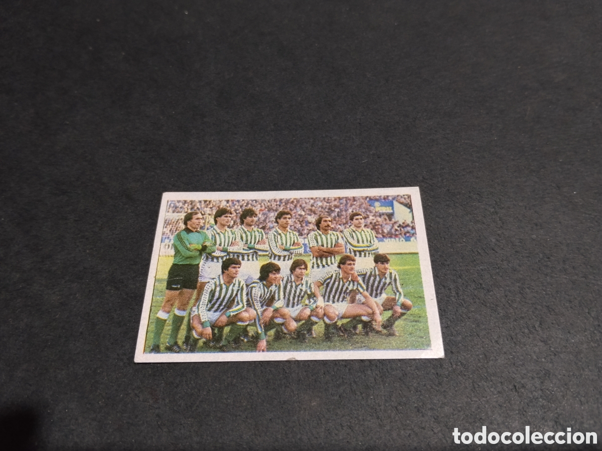 Cromos de f&uacute;tbol: Cromo futbol 84 equipo Real Betis