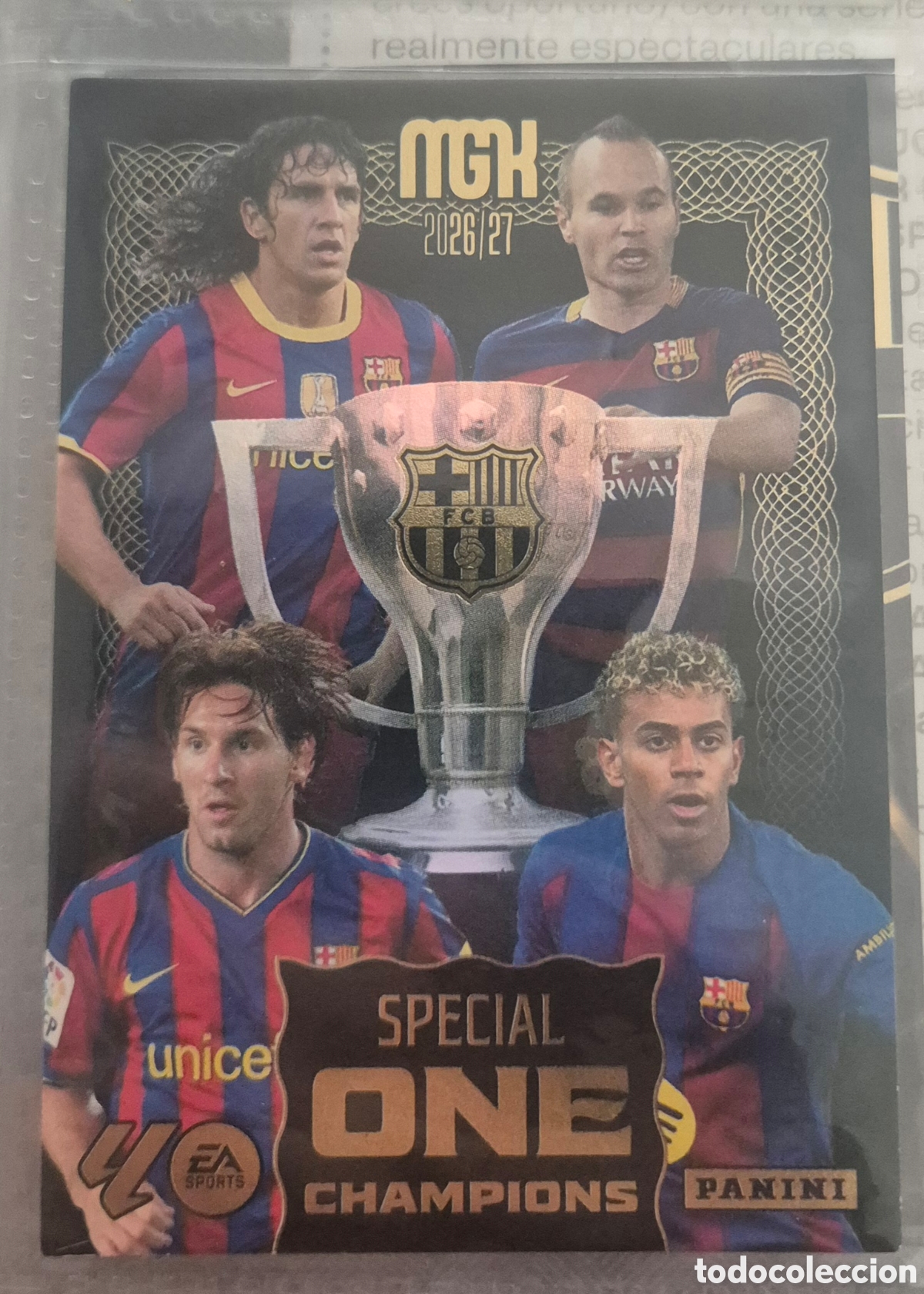 Cromos de f&uacute;tbol: Barcelona special one champions megacracks 26 27