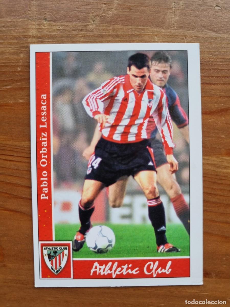 Cromos de f&uacute;tbol: 481 ORBAIZ (Athletic Club) &Uacute;LTIMA HORA. Las Fichas de la Liga 2001 2002 01 02 (Mundicromo)