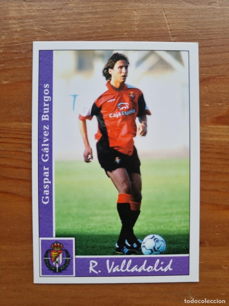 Cromos de f&uacute;tbol: 482 GASPAR (Real Valladolid) &Uacute;LTIMA HORA. Las Fichas de la Liga 2001 2002 01 02 (Mundicromo)