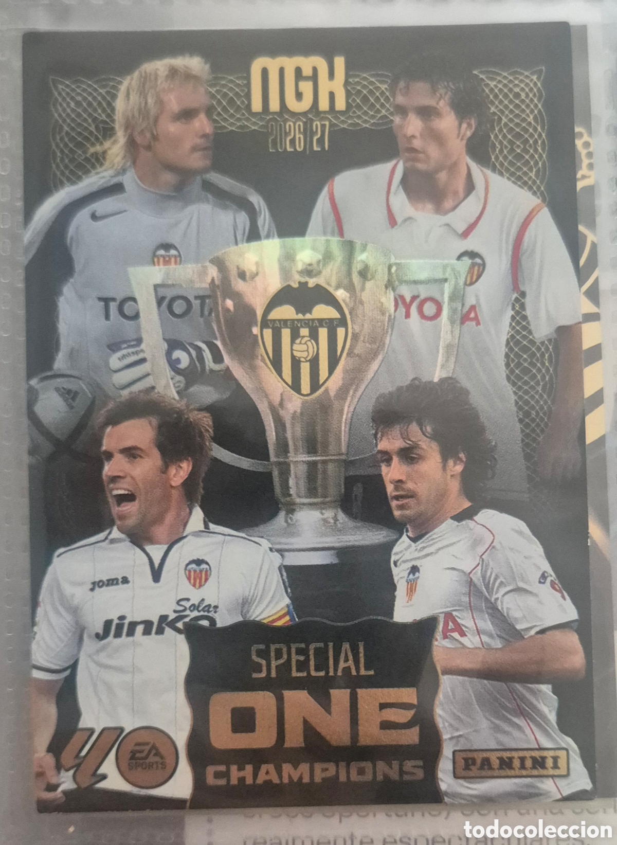 Cromos de f&uacute;tbol: Valencia special one champions megacracks 26 27