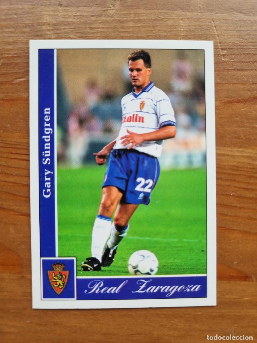 Cromos de f&uacute;tbol: 483 S&Uuml;NDGREN (Real Zaragoza) &Uacute;LTIMA HORA. Las Fichas de la Liga 2001 2002 01 02 (Mundicromo)