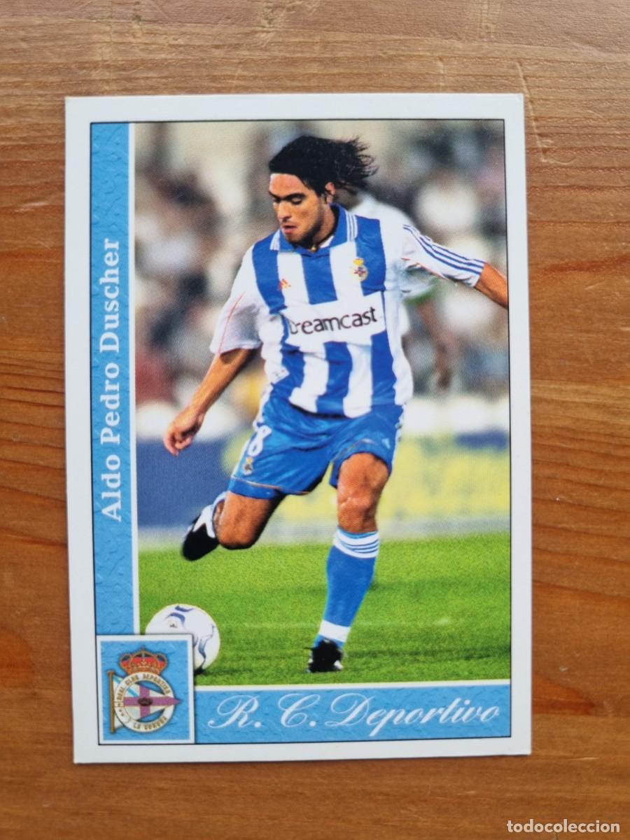 Cromos de f&uacute;tbol: 489 DUSCHER (Deportivo La Coru&ntilde;a) &Uacute;LTIMA HORA. Las Fichas de la Liga 2001 2002 01 02 (Mundicromo)