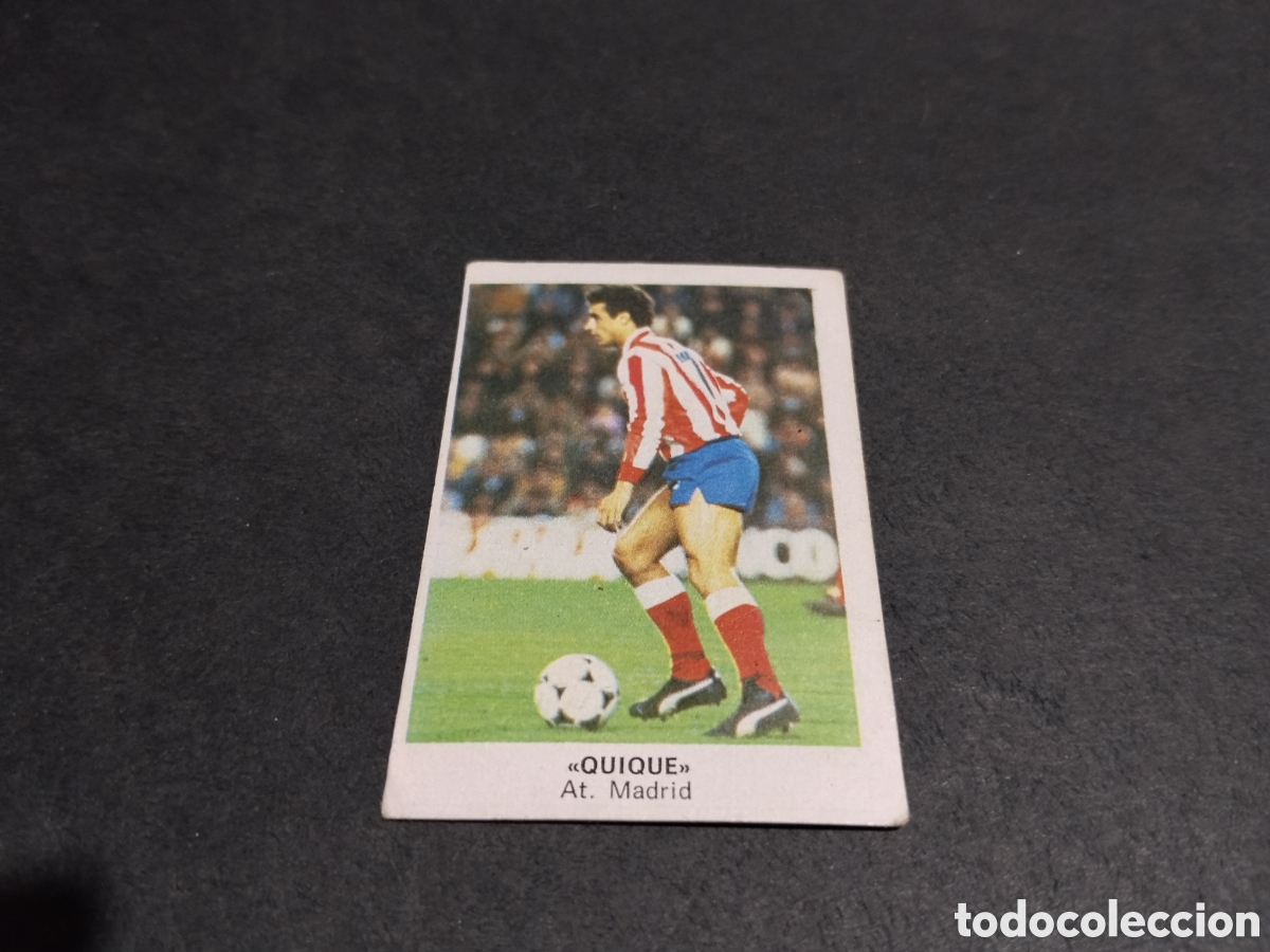 Cromos de f&uacute;tbol: Cromo futbol 84 Quique, Atl&eacute;tico de Madrid