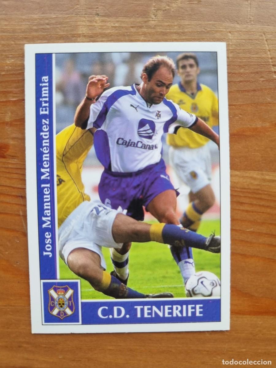 Cromos de f&uacute;tbol: 505 MANEL (CD Tenerife) &Uacute;LTIMA HORA. Las Fichas de la Liga 2001 2002 01 02 (Mundicromo)