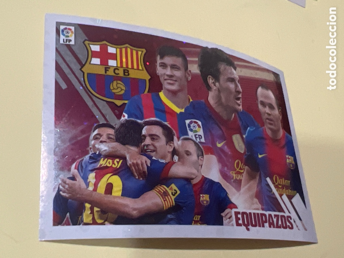 Cromos de f&uacute;tbol: C9165. CROMO DE FUTBOL EQUIPAZOS DEL F.C. BARCELONA MESSI SIN PEGAR N&ordm; 4 LIGA ESTE 2013-2014/13-14