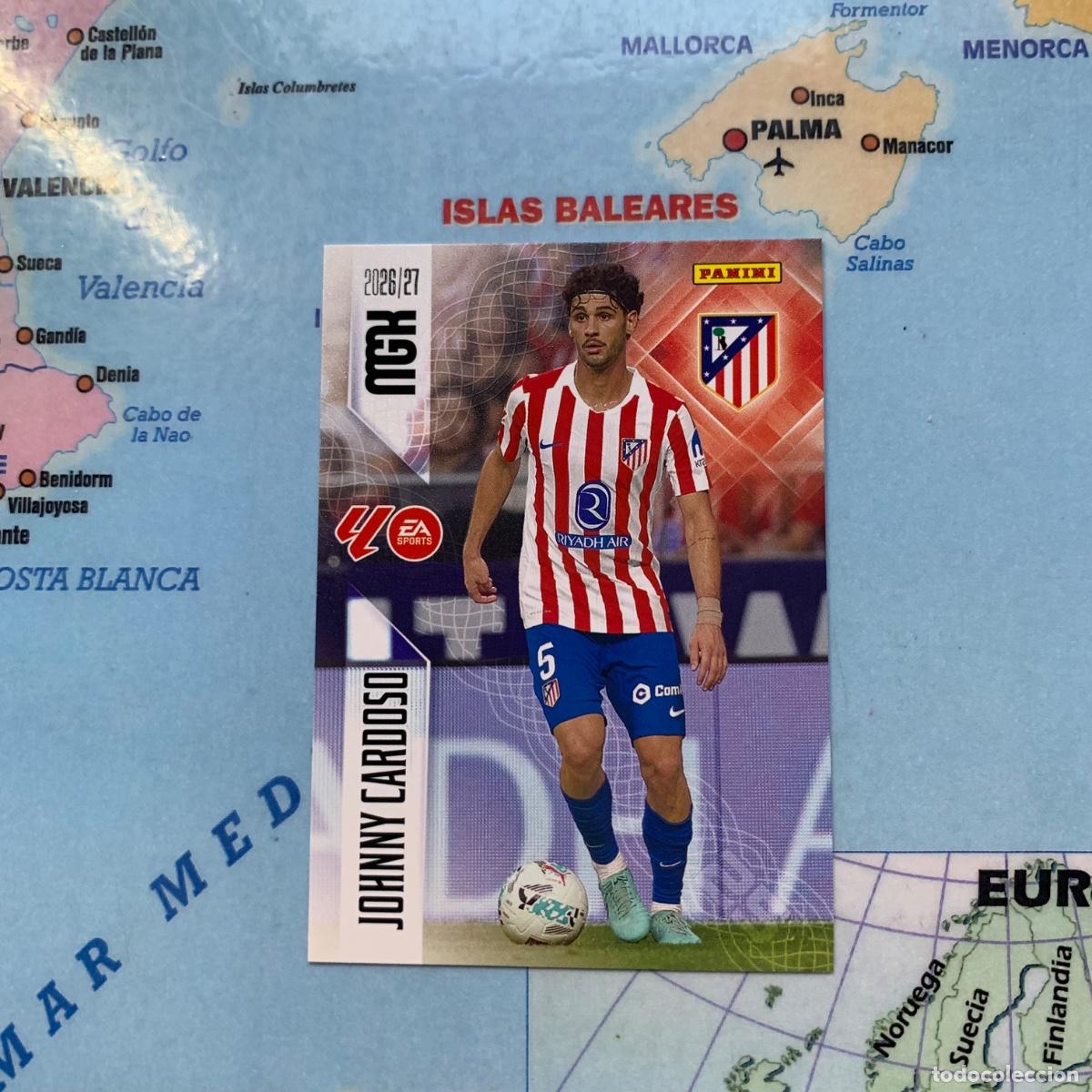 Fu&szlig;ball-Sticker: Johnny Cardoso n&uacute;mero 66 del Atl&eacute;tico de Madrid megacracks 26-27 2026-2027
