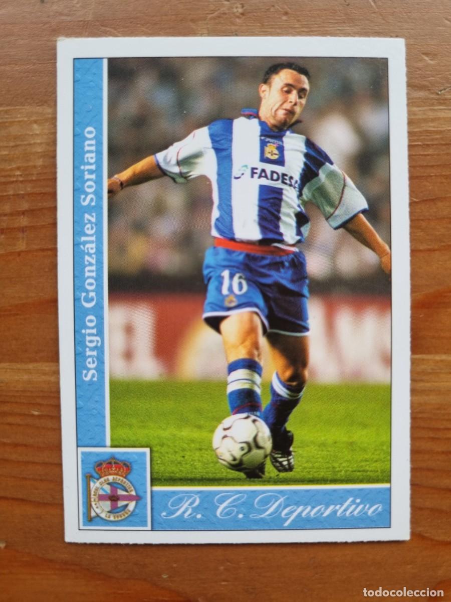 Cromos de f&uacute;tbol: 515 SERGIO (Deportivo La Coru&ntilde;a) &Uacute;LTIMA HORA. Las Fichas de la Liga 2001 2002 01 02 (Mundicromo)