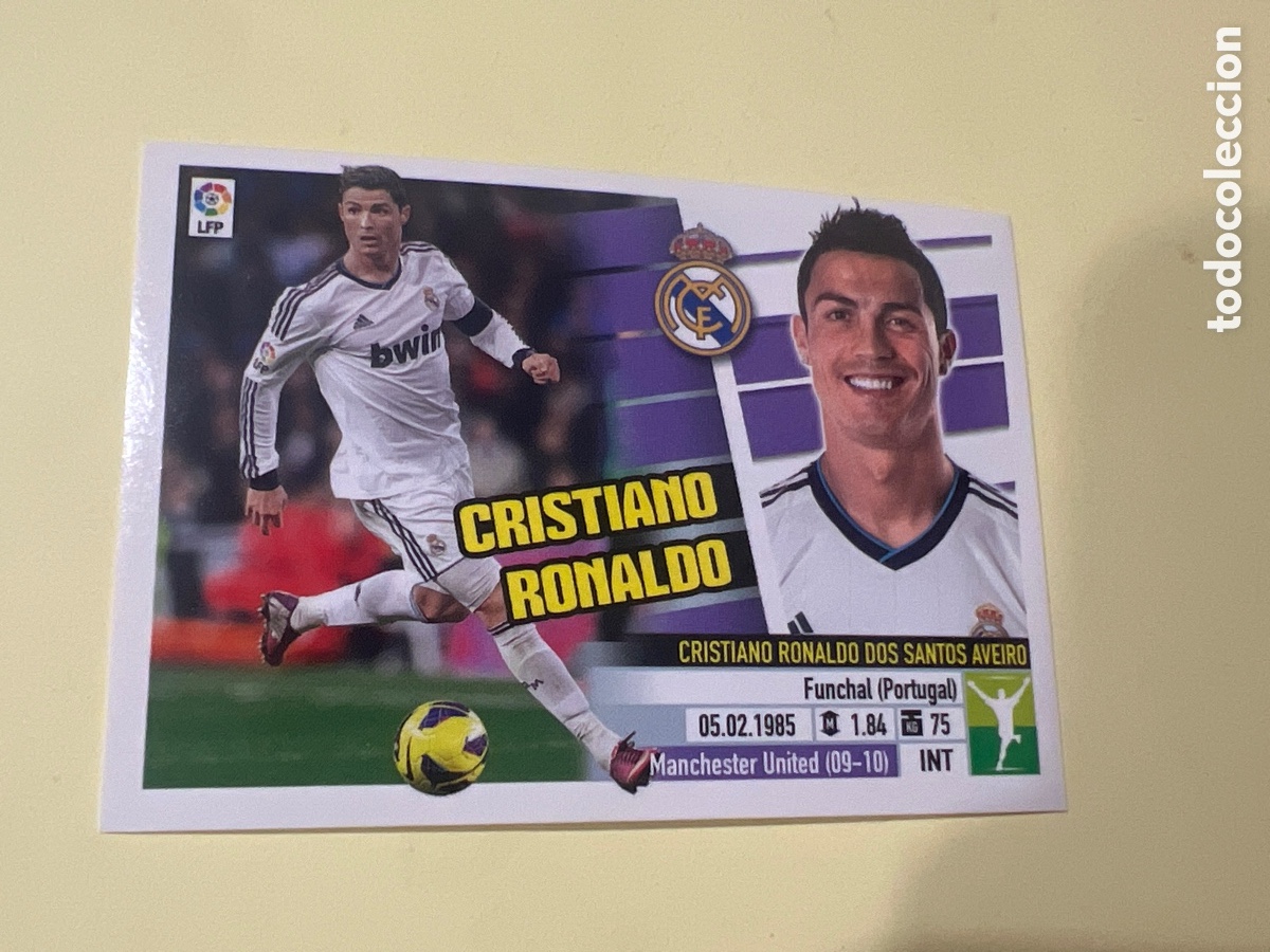 Cromos de f&uacute;tbol: 15 CRISTIANO RONALDO REAL MADRID CF CROMO LIGA EDICIONES ESTE 2013 2014 13 14 NUEVO NUNCA PEGADO