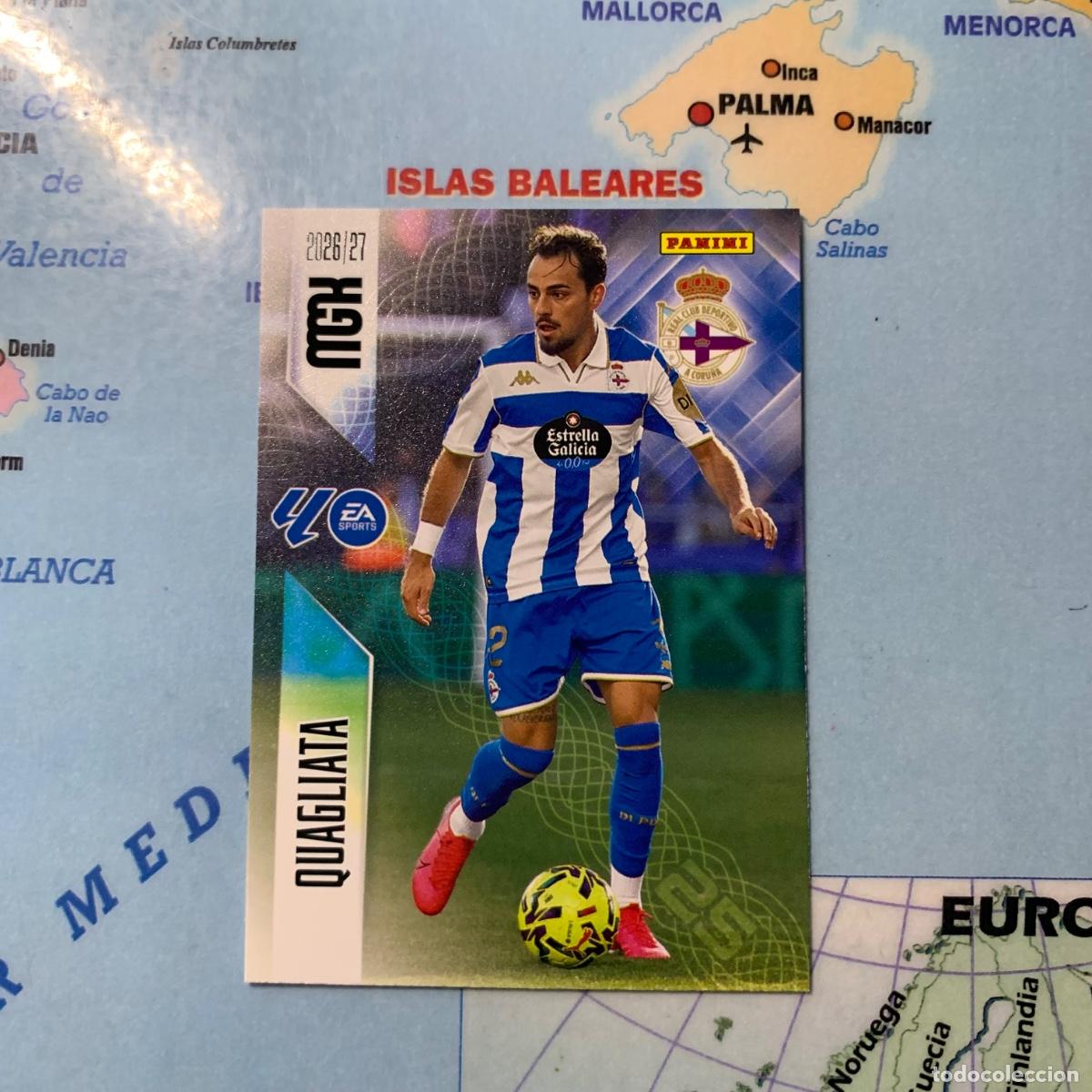 Cromos de f&uacute;tbol: Quagliata numero 135 del deportivo de La Coru&ntilde;a megacracks 26-27 2026-2027