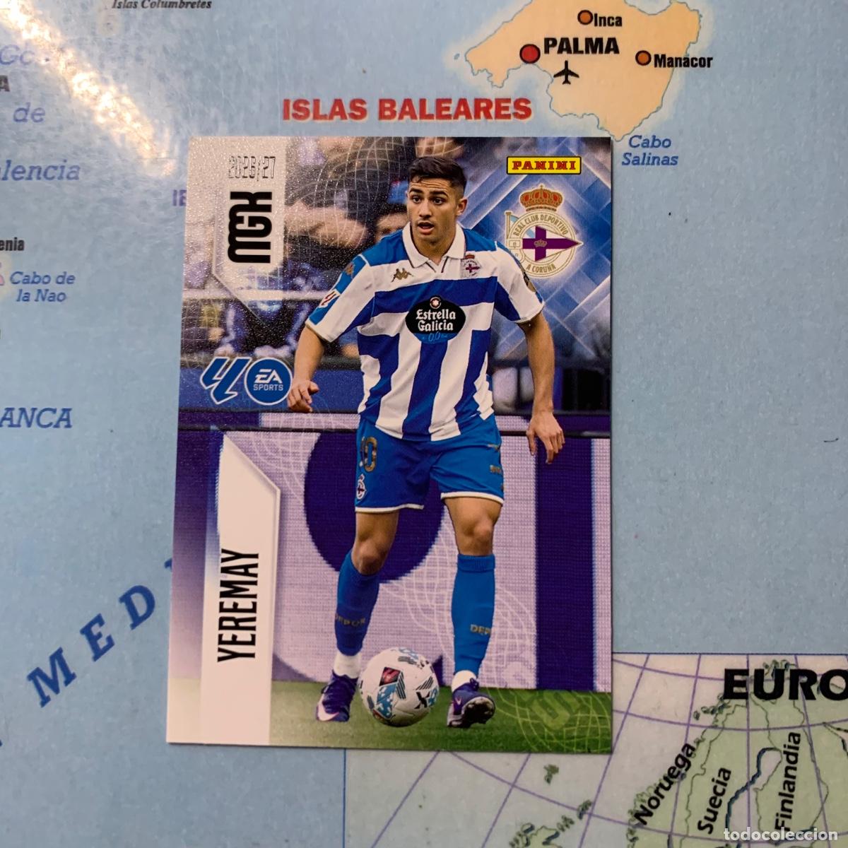 Cromos de f&uacute;tbol: Yeramay numero 142 del deportivo de La Coru&ntilde;a megacracks 26-27 2026-2027