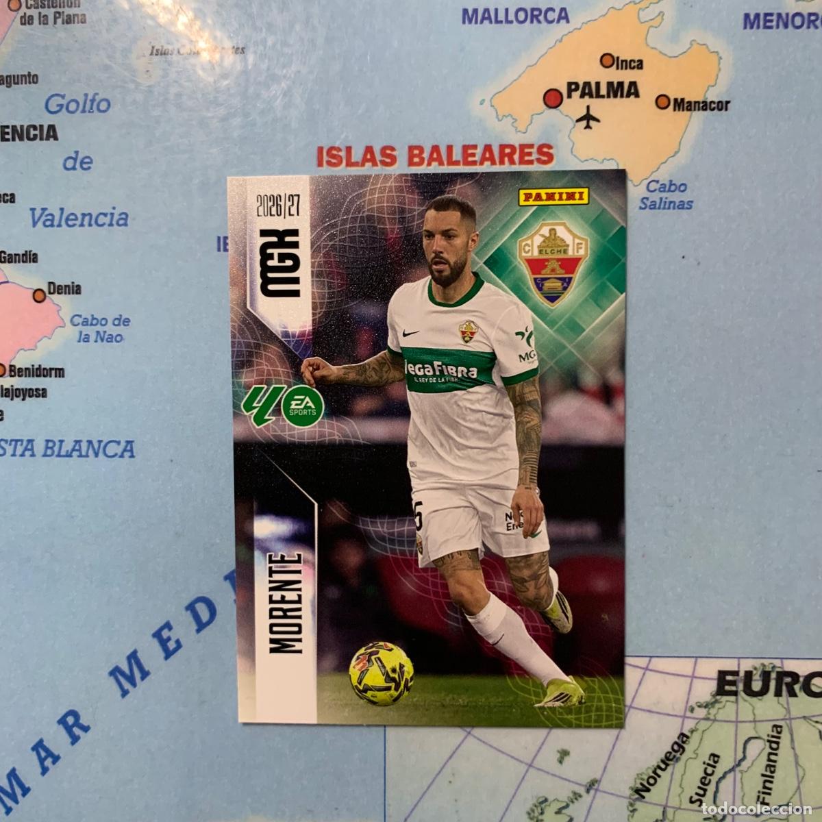 Cromos de f&uacute;tbol: Morente n&uacute;mero 158 del Elche megacracks 26-27 2026-2027