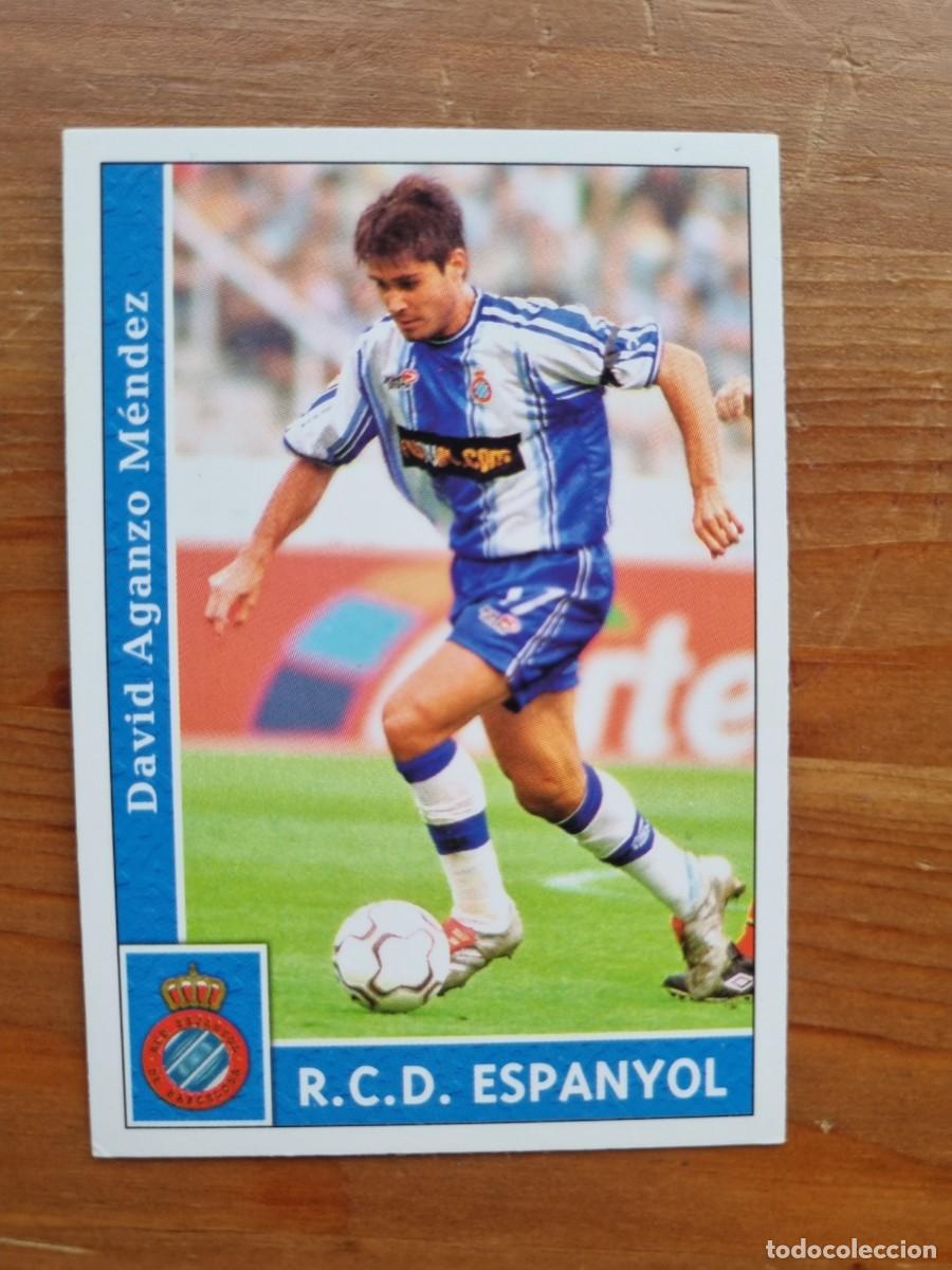 Cromos de f&uacute;tbol: 525 AGANZO (RCD Espanyol) &Uacute;LTIMA HORA. Las Fichas de la Liga 2001 2002 01 02 (Mundicromo)