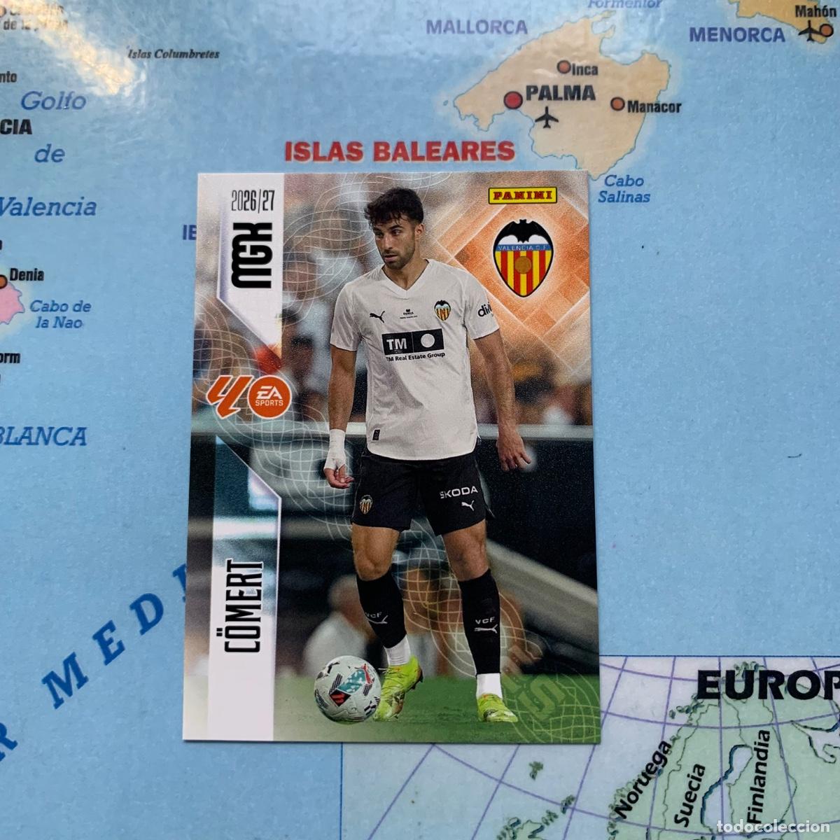 Cromos de f&uacute;tbol: Comert n&uacute;mero 350 del Valencia megacracks 26-27 2026-2027