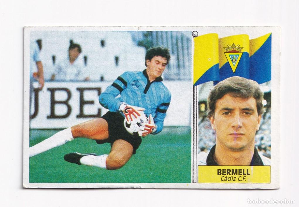 Cromos de f&uacute;tbol: Cromo f&uacute;tbol BERMELL C&aacute;diz 1986 1987 Ediciones Este SIN PEGAR