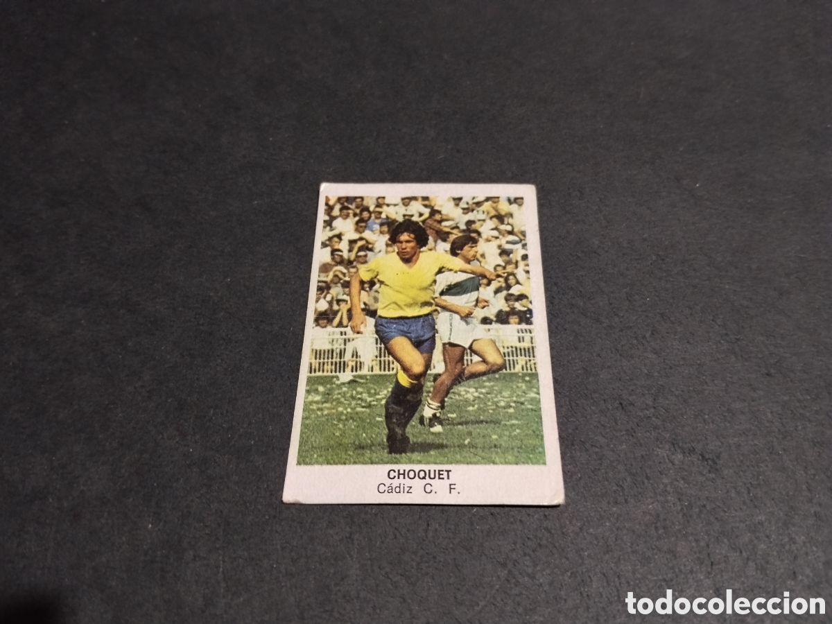 Cromos de f&uacute;tbol: Cromo futbol 84 Choquey, C&aacute;diz